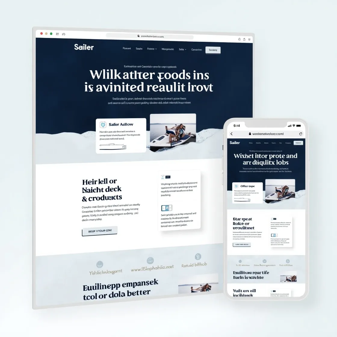 Sailor Crew and Sailor Ashore’s dual recruitment websites with a nautical theme and Chameleon-i integration, featuring CV upload and smart job tagging.